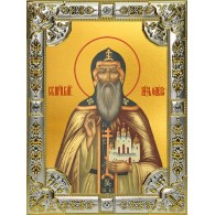 Икона освященная "Олег Брянский, благоверный князь", 18х24 см, со стразами фото