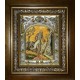Икона освященная "Онуфрий Великий преподобный", в киоте 20x24 см
