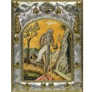 Икона освященная "Онуфрий Великий преподобный", 14x18 см