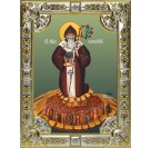 Икона освященная "Патрик (Патрикий) просветитель Ирландии, равноапостольный", 18х24 см, со стразами