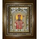 Икона освященная "Петр митрополит Крутицкий, священномученик", в киоте 20x24 см