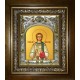 Икона освященная "Стефан архидиакон первомученик", в киоте 20x24 см