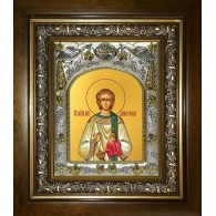 Икона освященная "Стефан архидиакон первомученик", в киоте 20x24 см фото