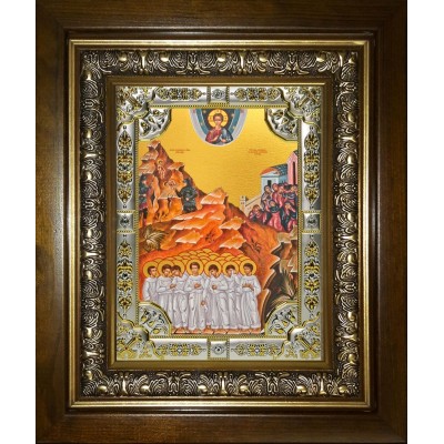 Икона освященная "Вифлеемские младенцы мученики", в киоте 24x30 см фото