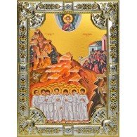 Икона освященная "Вифлеемские младенцы мученики", 18x24 см, со стразами фото