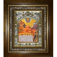 Икона освященная "Вифлеемские младенцы мученики", в киоте 20x24 см фото