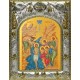 Икона освященная "Богоявление, Крещение Господне", 14x18 см
