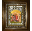 Икона освященная "Зачатие святой Анны, "егда зачат святую Богородицу"", в киоте 20x24 см