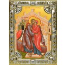 Икона освященная "Зачатие святой Анны, "егда зачат святую Богородицу"", 18x24 см, со стразами