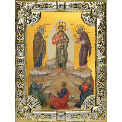 Икона освященная "Преображение Господне", 18x24 см, со стразами фото