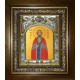 Икона освященная "Феодор (Фёдор) Черниговский", в киоте 20x24 см