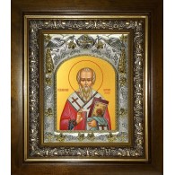 Икона освященная "Анатолий Константинопольский", киоте 20x24 см фото