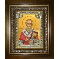 Икона освященная "Анатолий Константинопольский", в киоте 24x30 см фото
