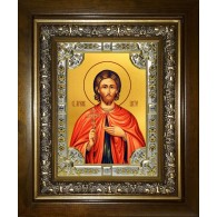 Икона освященная "Виктор Коринфский", в киоте 24x30 см фото