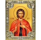 Икона освященная "Виктор Коринфский", 18x24 см, со стразами