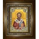 Икона освященная "Геннадий архиепископ Новгородский, святитель", в киоте 24x30 см