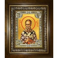 Икона освященная "Григорий Богослов святитель", в киоте 24x30 см фото