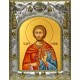 Икона освященная "Евгений Севастийский мученик", 14x18 см