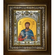 Икона освященная "Иоанн (Иван) Воин мученик", в киоте 20x24 см фото