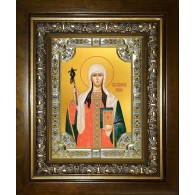 Икона освященная "Нина  просветительница Грузии, равноапостольная", в киоте 24x30 см фото