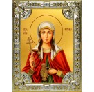Икона освященная "Фотина (Светлана) Самаряныня, Римская, мученица", 18x24 см, со стразами