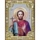 Икона освященная "Максим Адрианопольский", 18x24 см, со стразами