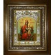Икона освященная "Неувядаемая роза, икона Божией Матери", в киоте 20x24 см