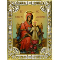 Икона освященная "Божья Матерь Неувядаемая роза", 18x24 см фото