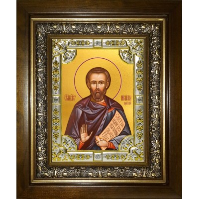 Икона освященная "Никита Хартуларий", в киоте 24x30 см фото