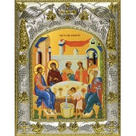 Икона освященная "Брак в Кане Галилейской", 14x18 см фото
