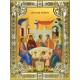 Икона освященная "Брак в Кане Галилейской", 18x24 см, со стразами
