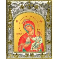 Икона освященная "Тучная гора, икона Божией Матери", 14x18 см фото
