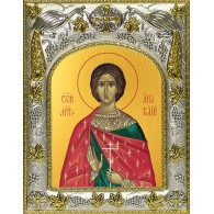 Икона освященная "Анатолий Никейский", 14x18 см фото