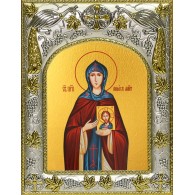 Икона освященная "Анфиса Мантинейская, преподобная", 14x18 см фото