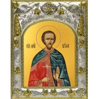 Икона освященная "Авраамий Болгарский, Владимирский мученик", 14x18 см фото