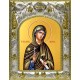 Икона освященная "Ксения (Евсевия) Миласская, диакониса", 14x18 см