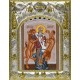 Икона освященная "Игнатий Богоносец Антиохийский, епископ, священномученик", 14x18 см