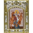 Икона освященная "Игнатий Богоносец Антиохийский, епископ, священномученик", 14x18 см
