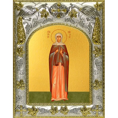 Икона освященная "Ирина Константинопольская, Святая мученица", 14x18 см фото