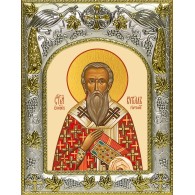 Икона освященная "Кирилл Гортинский, епископ", 14x18 см фото