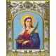 Икона освященная "Лукия Сиракузская, мученица", 14x18 см