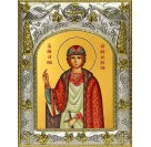 Икона освященная "Михаил Муромский князь, благоверный", 14x18 см