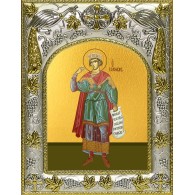 Икона освященная "Соломон праотец, царь и пророк", 14x18 см фото