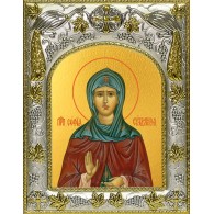 Икона освященная "София Суздальская, преподобная", 14x18 см фото