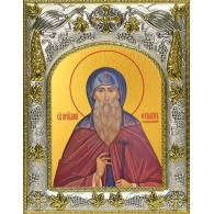 Икона освященная "Феодор (Фёдор) Освященный, преподобный", 14x18 см фото