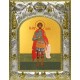 Икона освященная "Василиск Команский мученик", 14x18 см