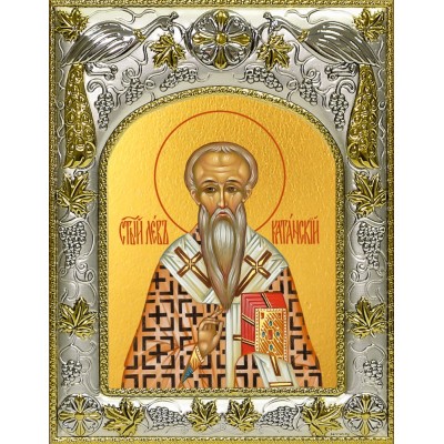 Икона освященная "Лев Катанский", 14x18 см фото