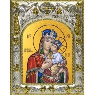Икона освященная "Киево-Братская икона Божией Матери", 14x18 см фото