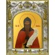 Икона освященная "Никандр Псковский, пустынник", 14x18 см