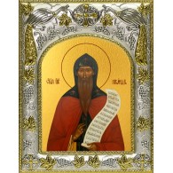 Икона освященная "Никандр Псковский, пустынник", 14x18 см фото